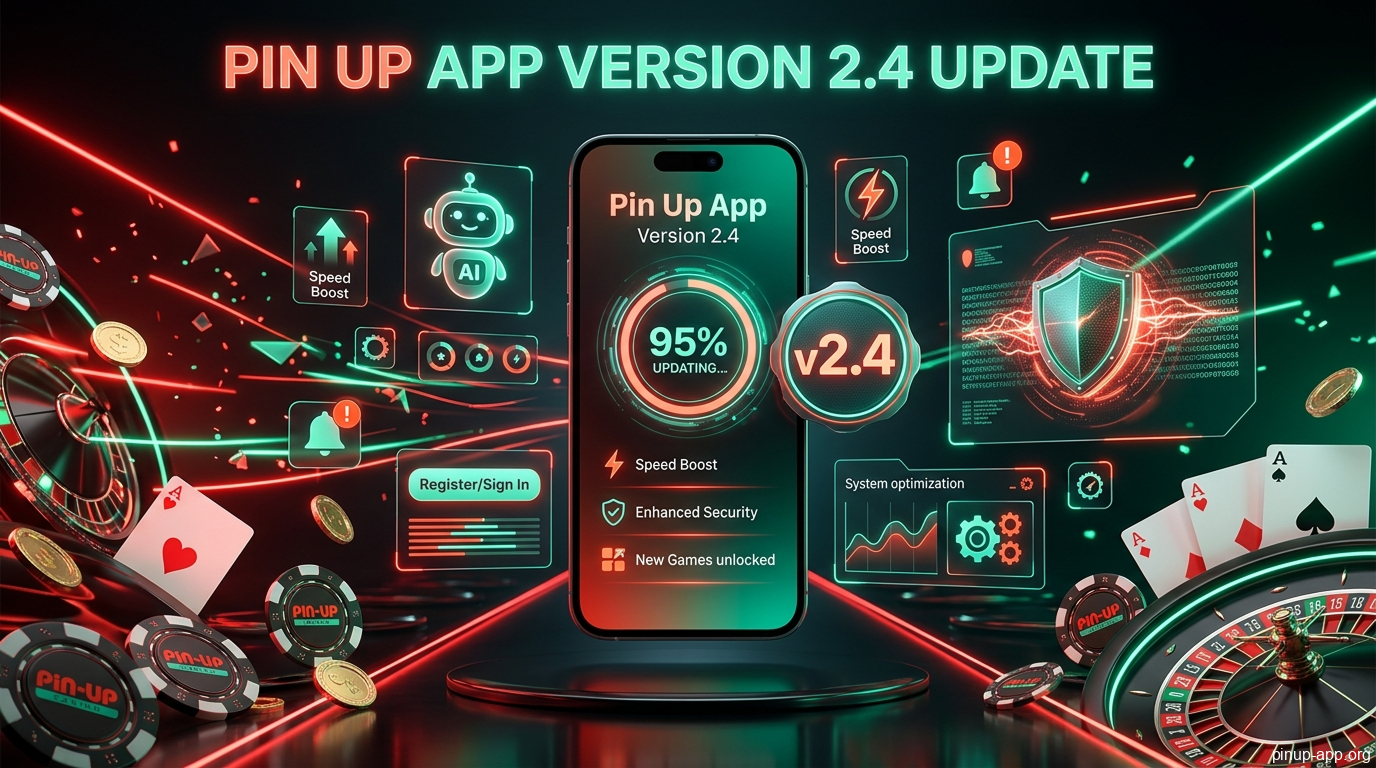 Instructions on updating the Pin Up app up to the 2.4 version in Bangladesh